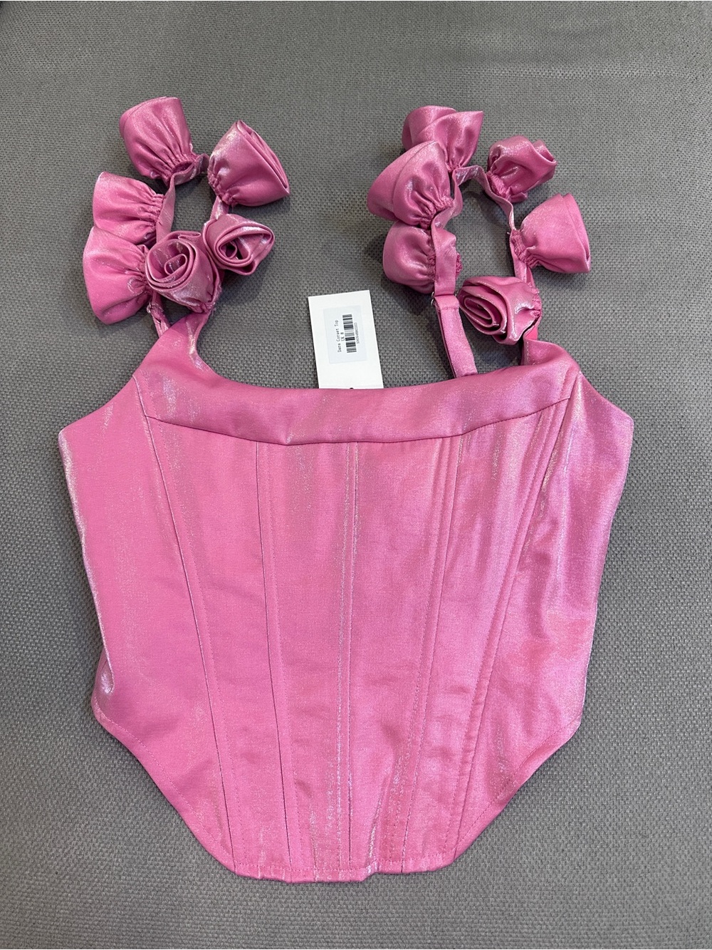 YAURA Pink Corset Tank